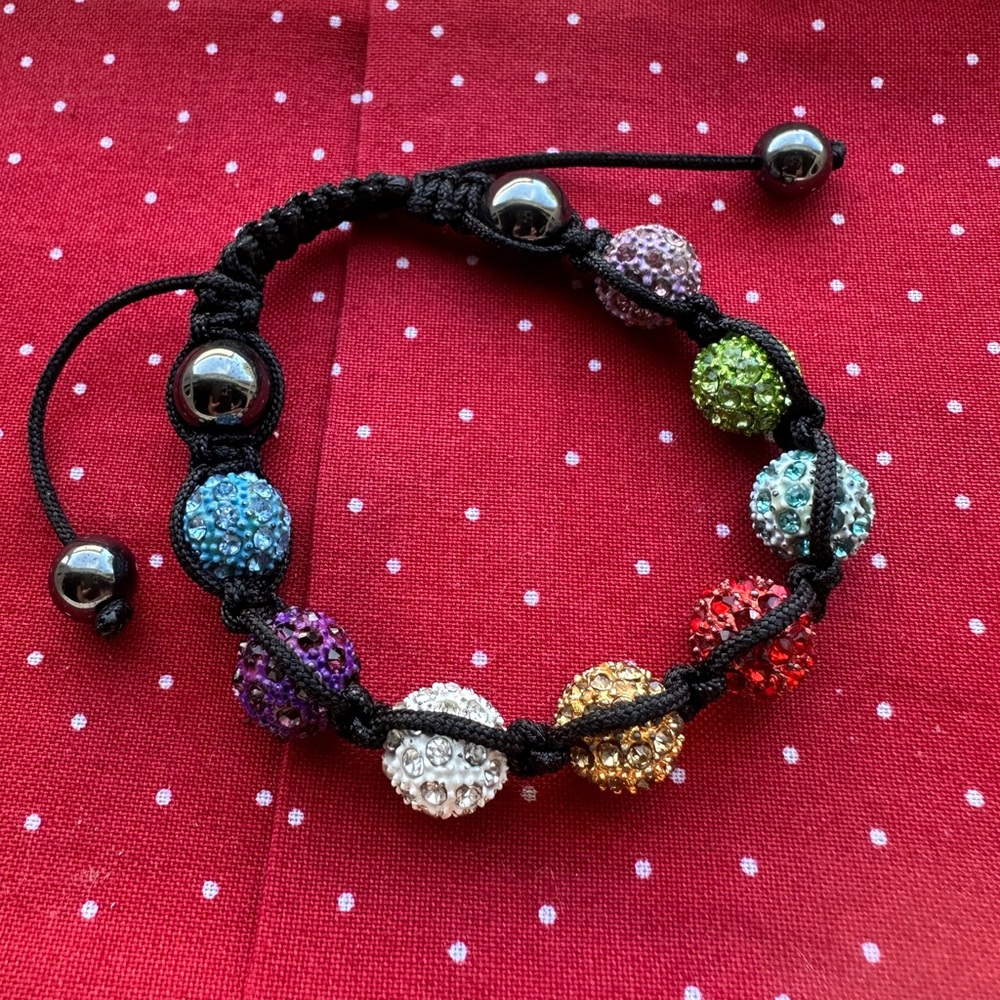 Handmade Multicolor Adjustable Beaded Bracelet